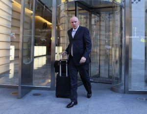 NEW YORK, NY - DECEMBER 05: Doug Armstrong Executive Vice President of the St. Louis Blues leaves the leagues legal offices following the National Hockey League Board of Governors meeting on December 5, 2012 in New York City. (Photo by Bruce Bennett/Getty Images)