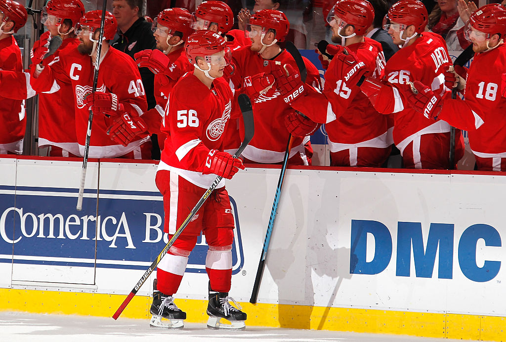 Edmonton Oilers v Detroit Red Wings