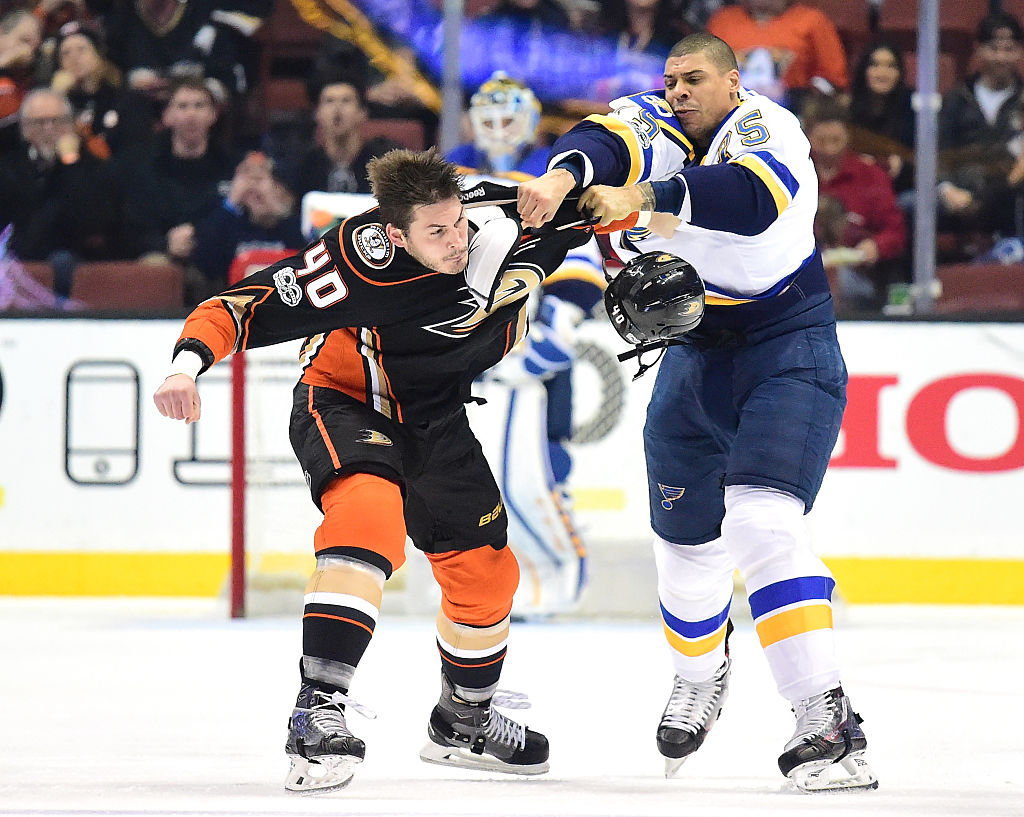 at Honda Center on January 15, 2017 in Anaheim, California.