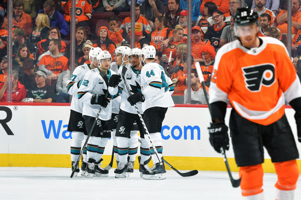San Jose Sharks v Philadelphia Flyers