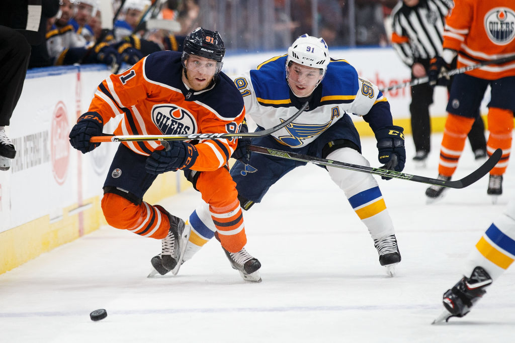 St Louis Blues v Edmonton Oilers