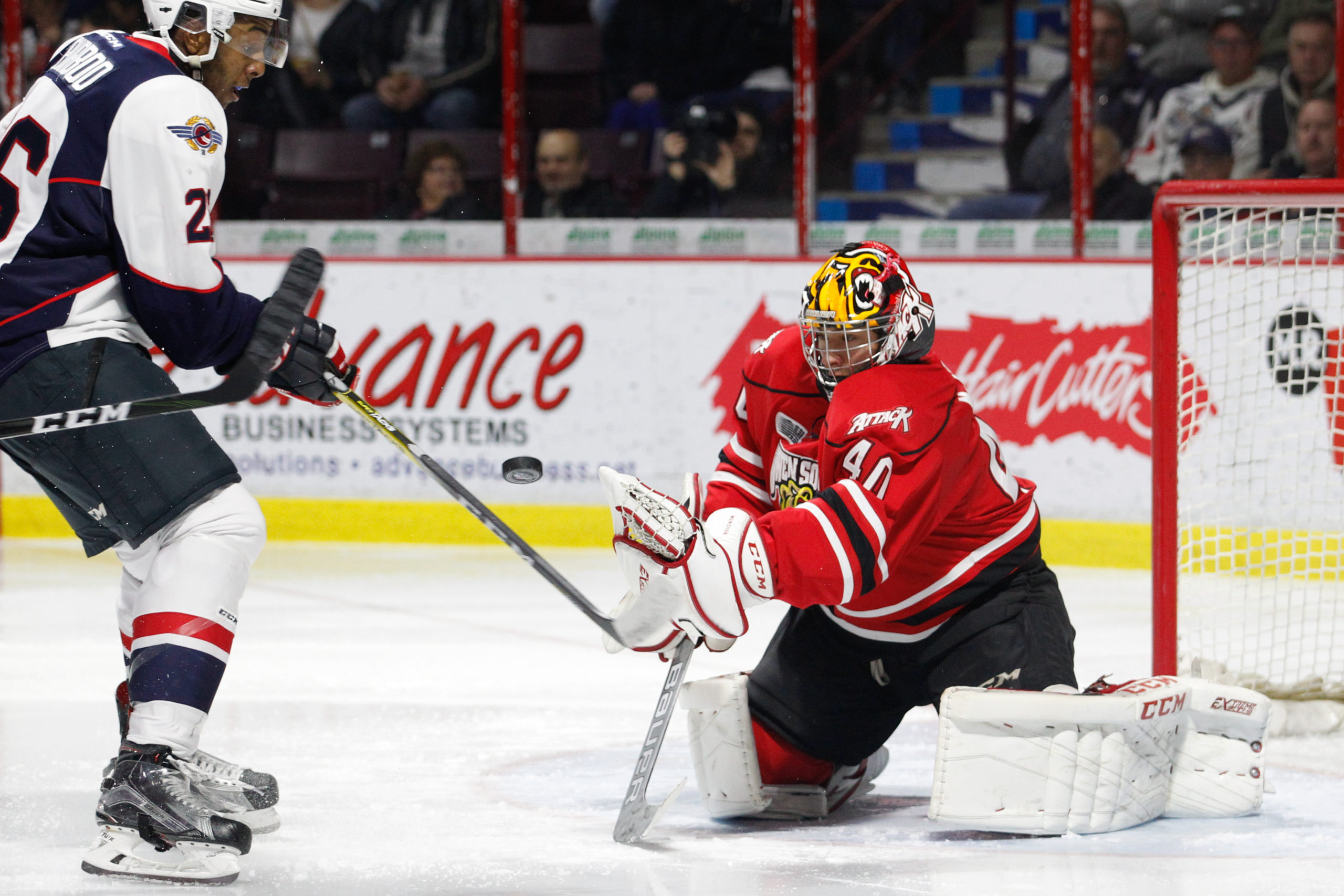 Owen Sound Attack v Windsor Spitfires