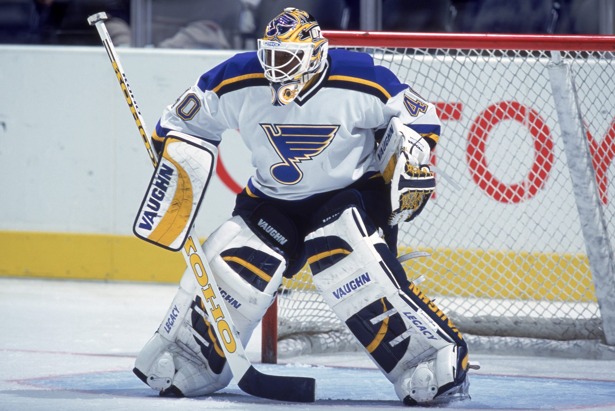 Goalkeeper Fred Brathwaite #40 of the St. Louis Blues