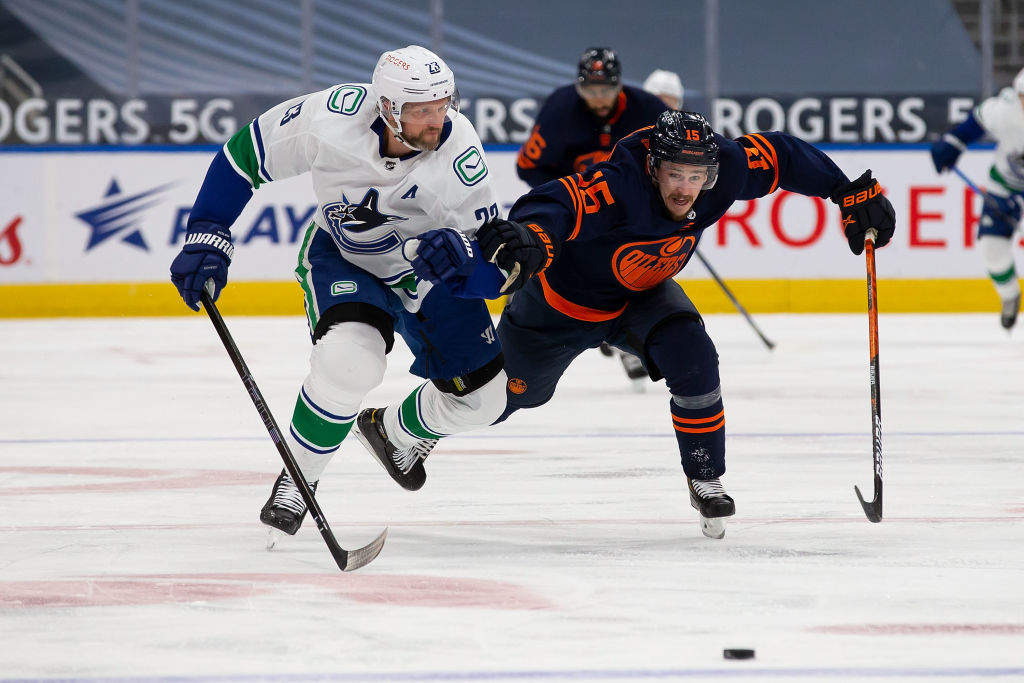 Vancouver Canucks v Edmonton Oilers