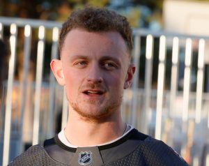 New Vegas Golden Knights Player Jack Eichel Visits Youth At Ball Hockey Rink In North Las Vegas